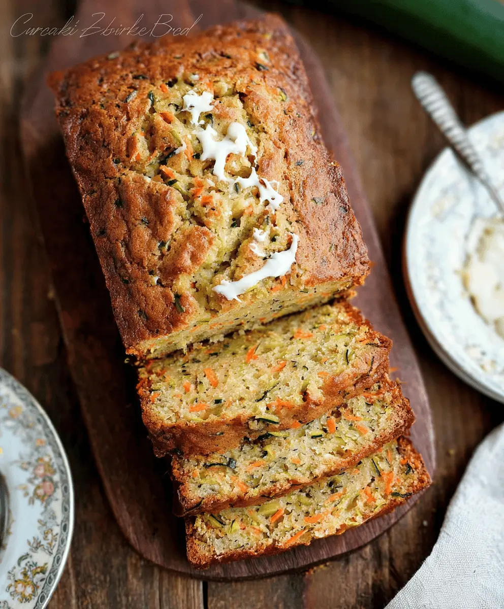 Moist Carrot Apple Zucchini Bread Recipe