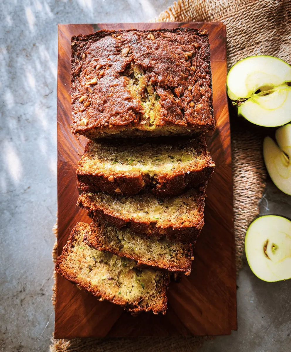 Moist Apple Zucchini Bread Recipe