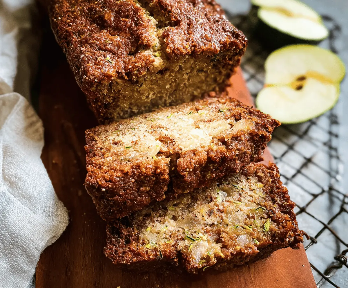 Moist Apple Zucchini Bread Recipe