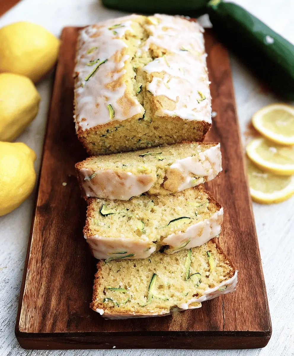 Moist Lemon Zucchini Bread Recipe with a Citrus Twist
