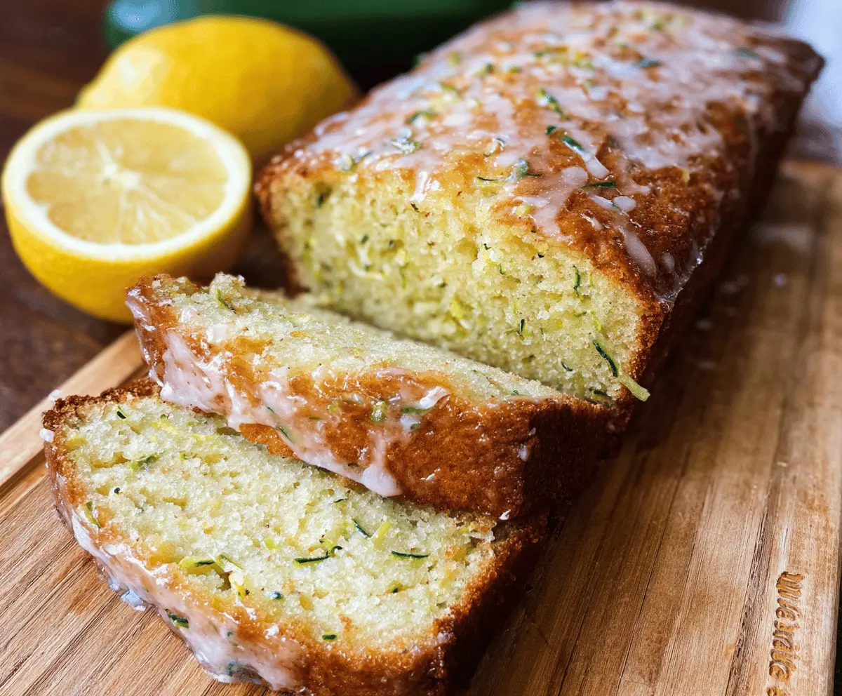 Moist Lemon Zucchini Bread Recipe with a Citrus Twist