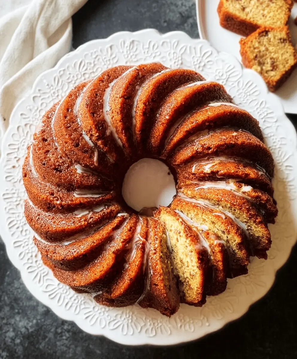 Moist Cinnamon Zucchini Bread in a Bundt Pan