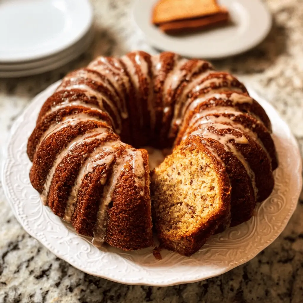 Moist Cinnamon Zucchini Bread in a Bundt Pan