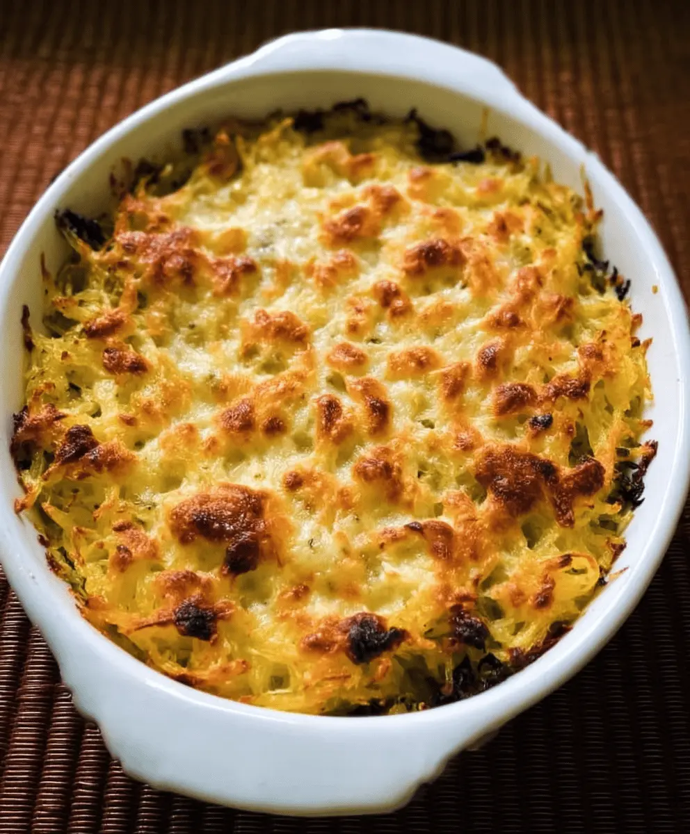 Healthy Spaghetti Squash Au Gratin Recipe