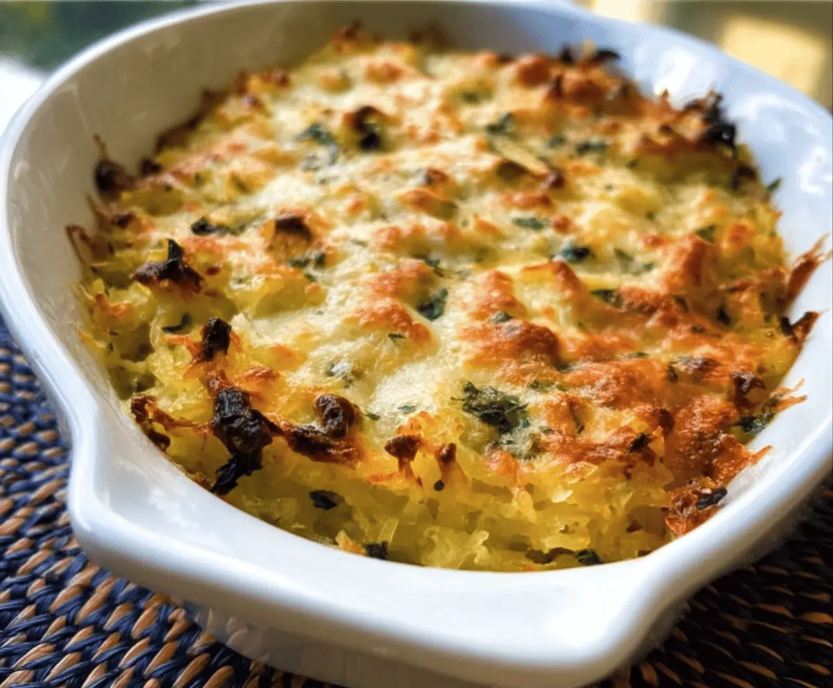 Healthy Spaghetti Squash Au Gratin Recipe