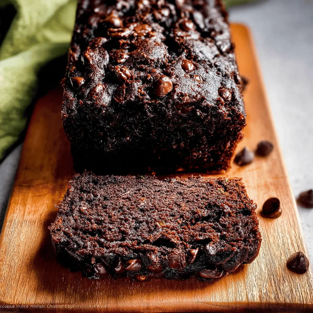 Moist Chocolate Zucchini Bread Recipe