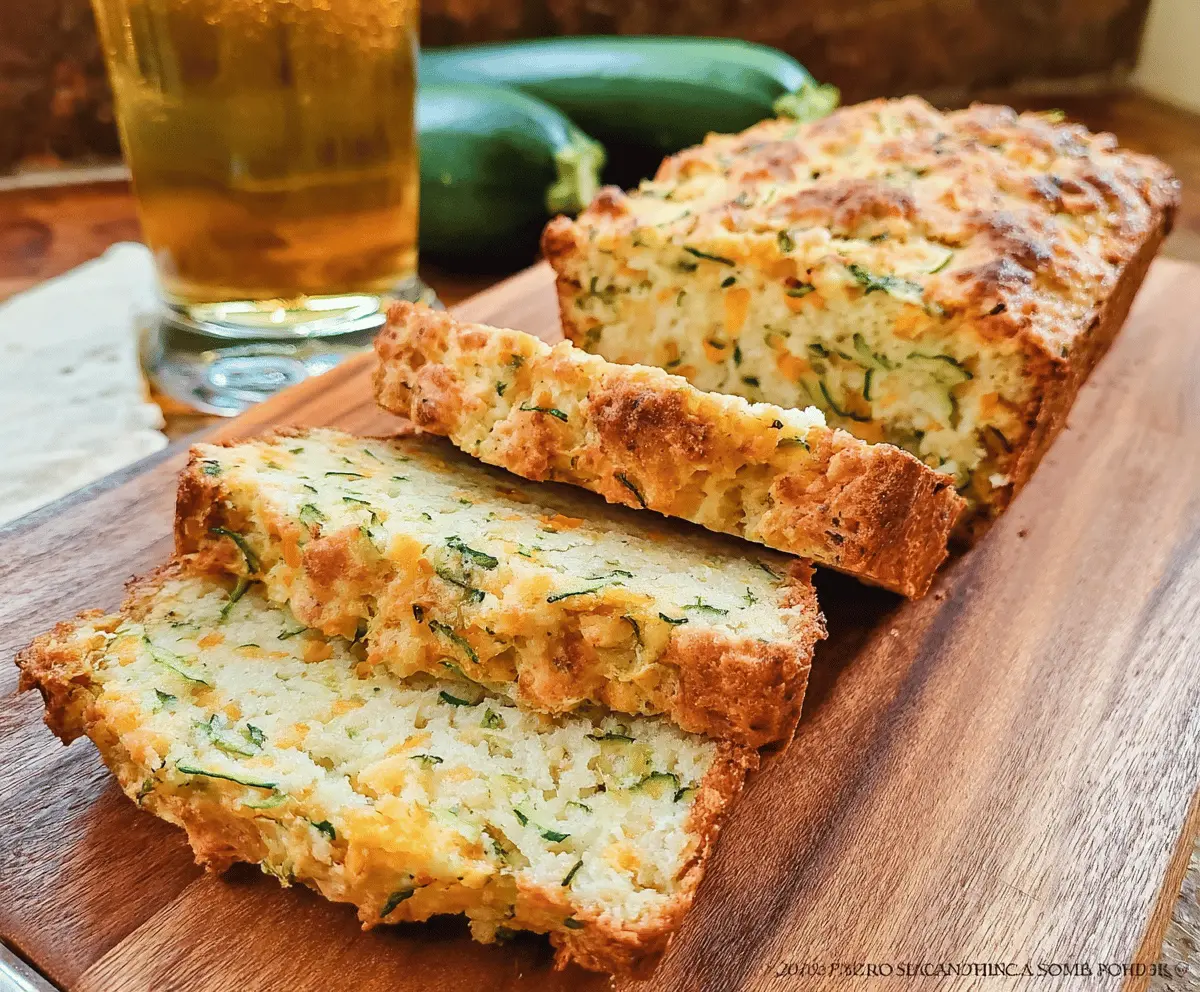 Easy Zucchini Cheddar Herb Beer Bread Recipe