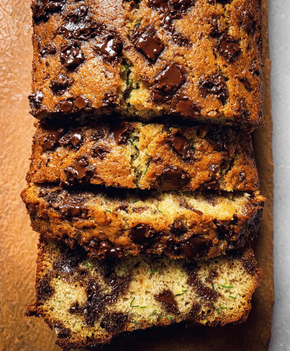 Moist Chocolate Chip Zucchini Bread Recipe