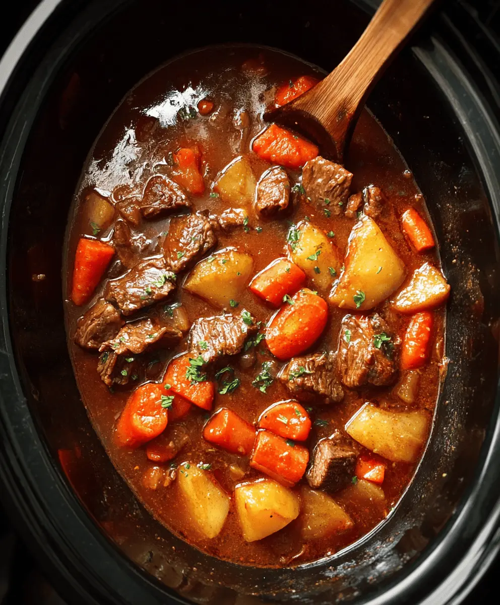 Easy Crock Pot Beef Stew Recipe for Tender Meat