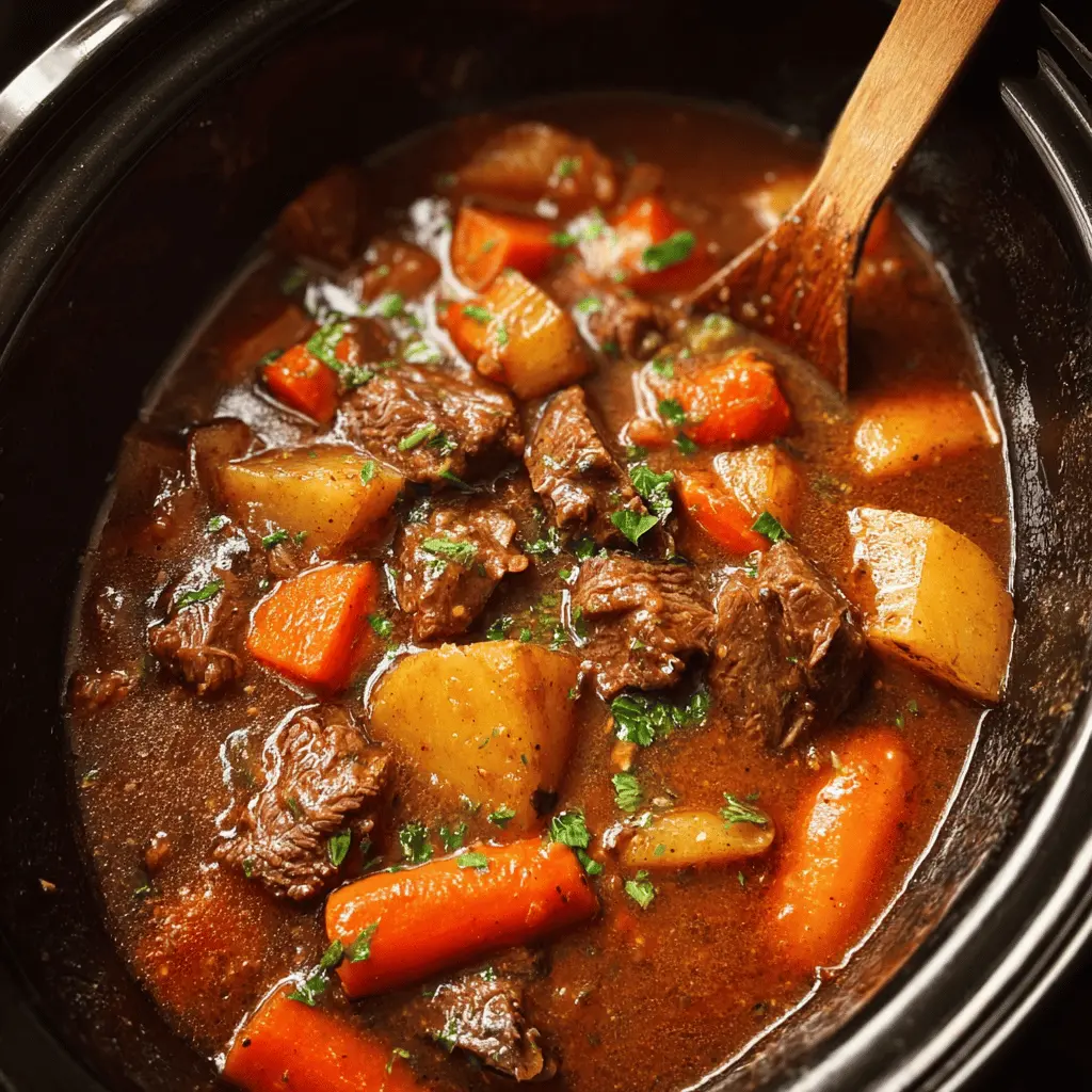 Easy Crock Pot Beef Stew Recipe for Tender Meat