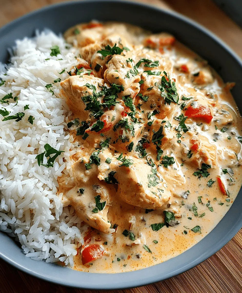 Creamy Chicken and Rice Easy Dinner Recipe