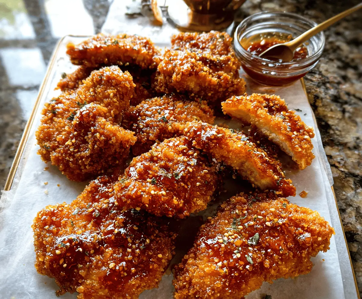 Crispy Baked Hot Honey Chicken Recipe
