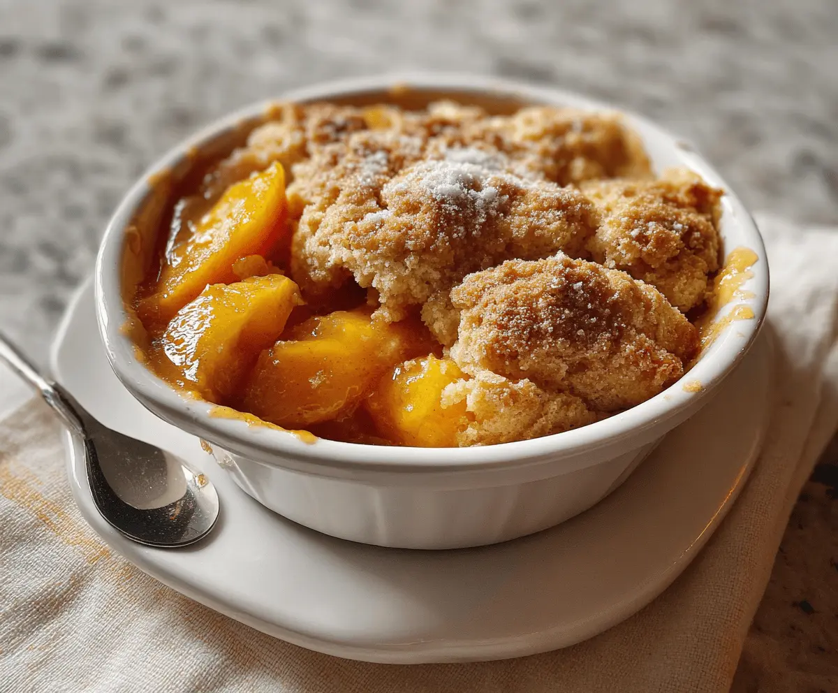 Easy Southern Peach Cobbler Recipe for Summer