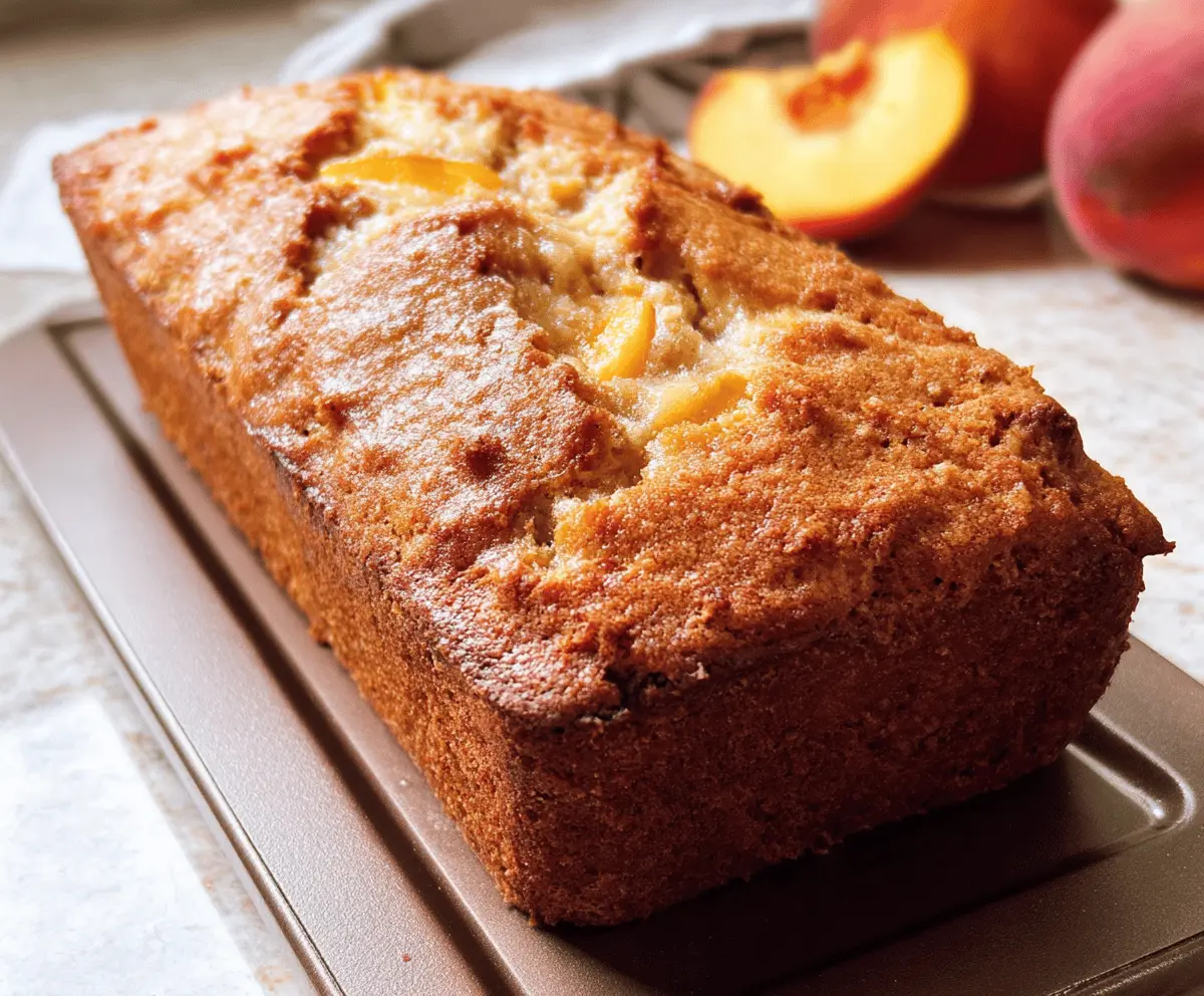 Southern Peach Bread Recipe With Sweet Fresh Peaches