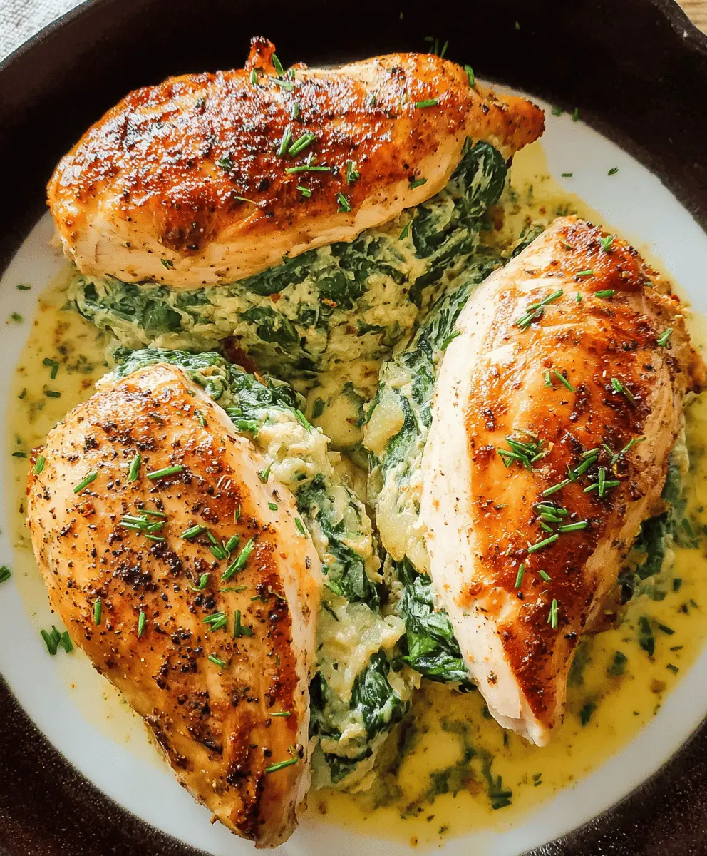 Easy Spinach Stuffed Chicken Breasts Recipe