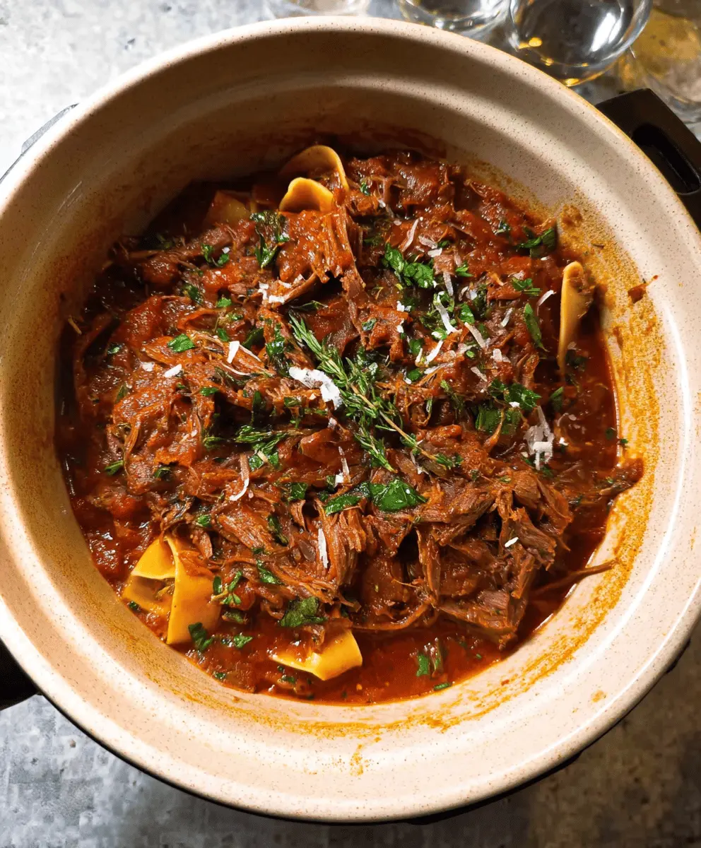Easy Slow Cooker Beef Ragu Recipe for Tender, Flavorful Meals