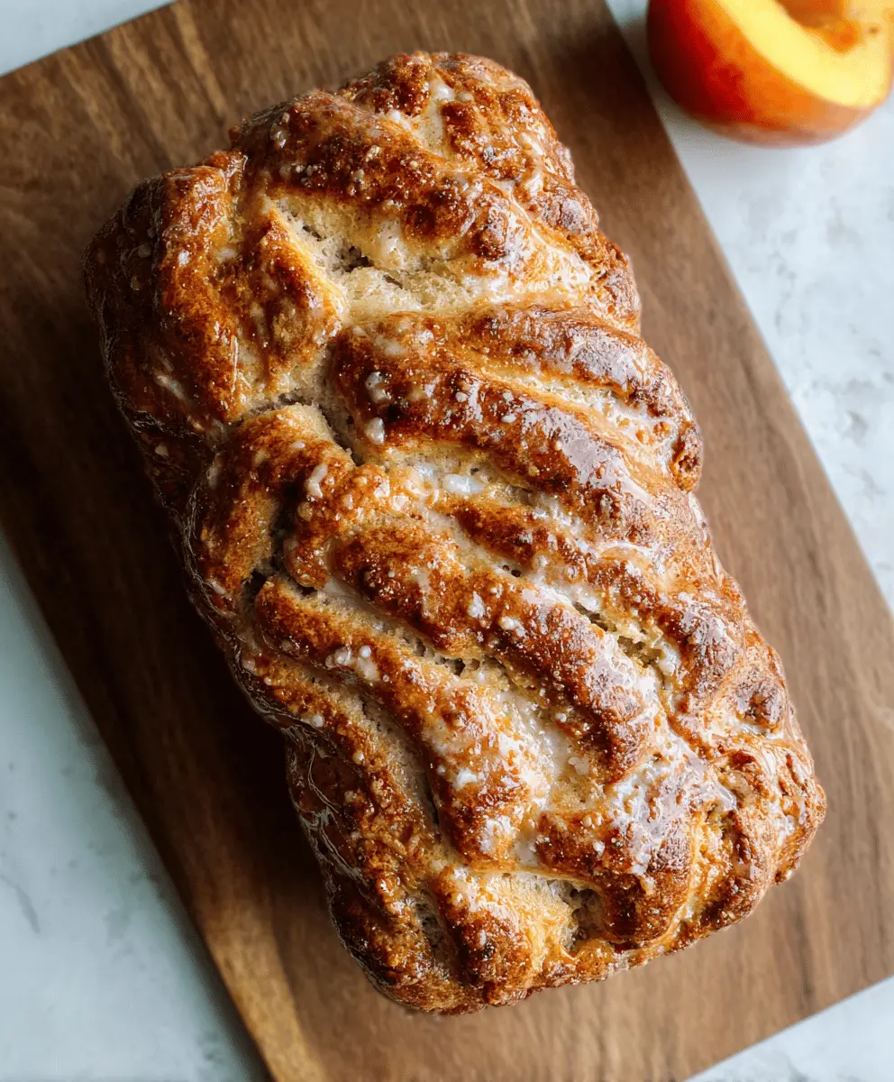 Easy Cinnamon Peach Bread Recipe for Fall