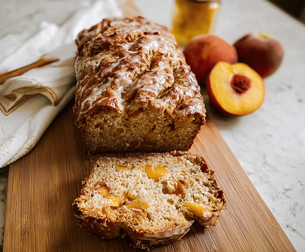 Easy Cinnamon Peach Bread Recipe for Fall