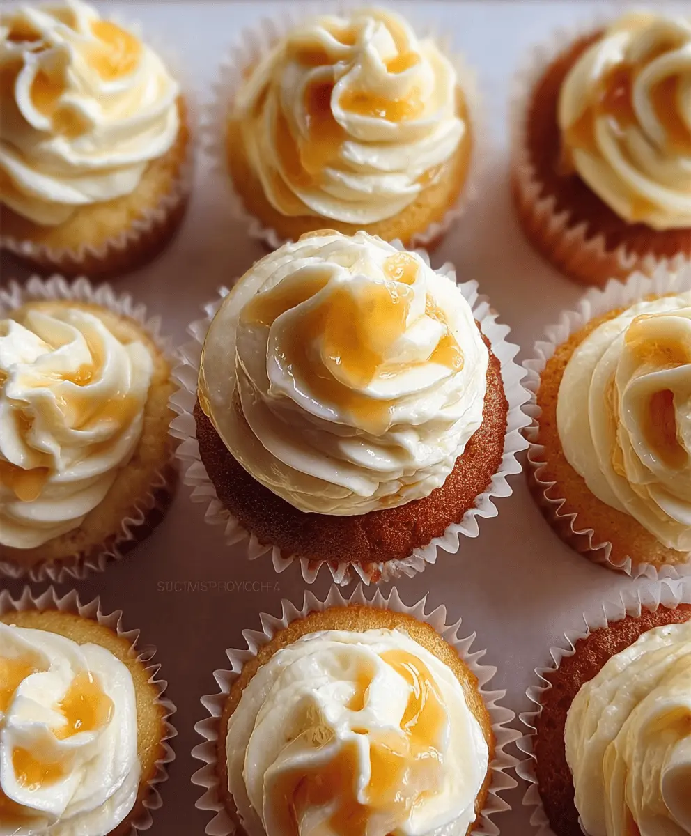 Honey Peach Cream Cheese Cupcakes Recipe