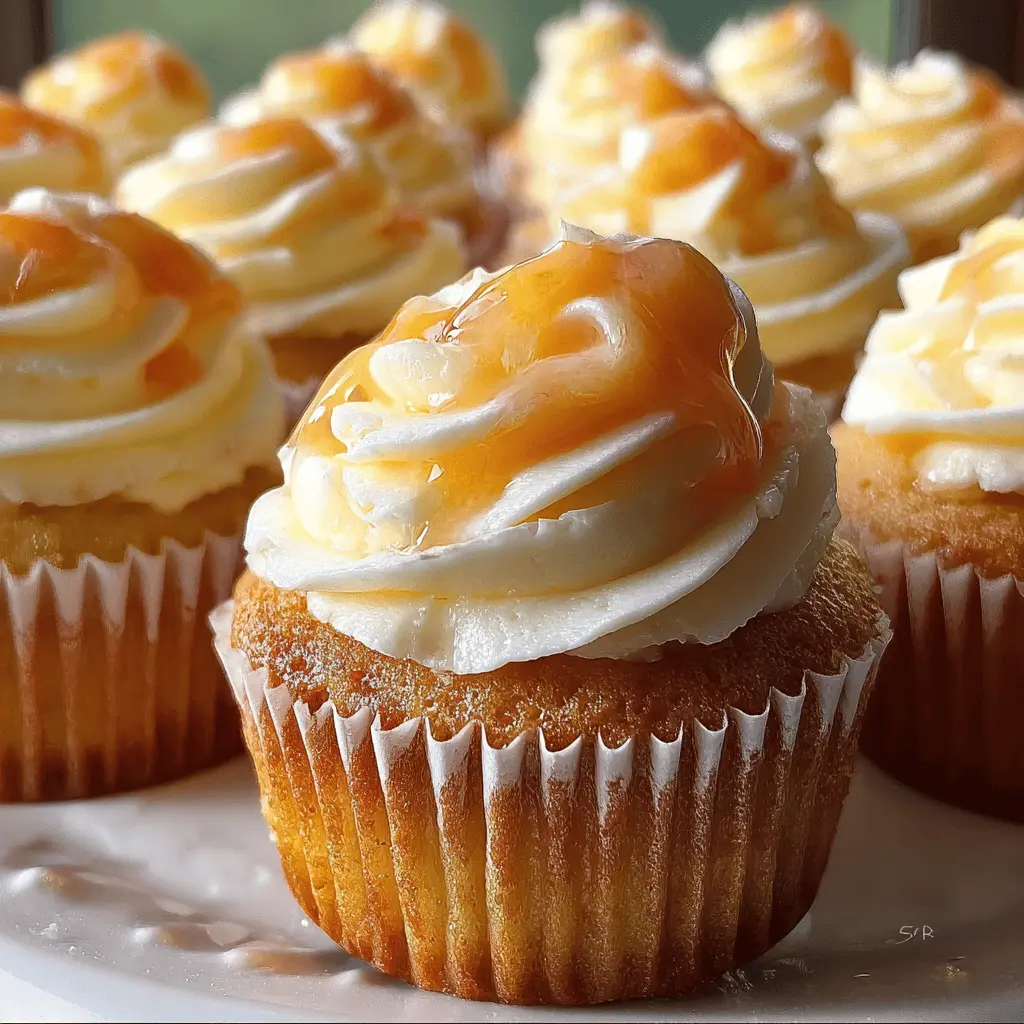 Honey Peach Cream Cheese Cupcakes Recipe