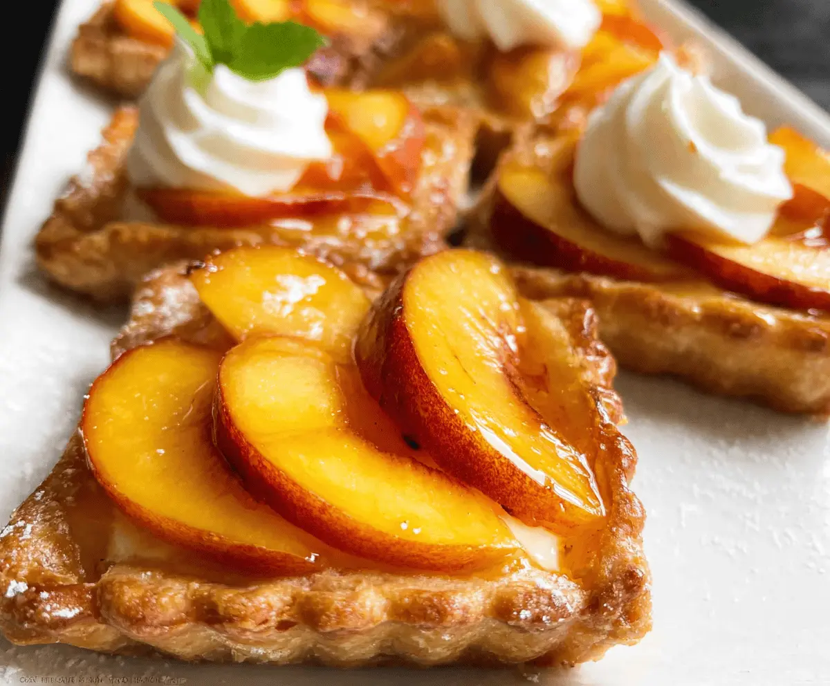 Mini Peach and Cream Cheese Tart Recipes