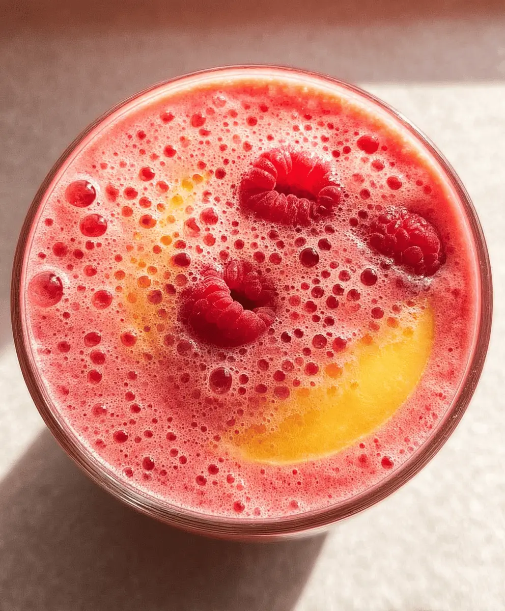 Refreshing Raspberry Peach Smoothie Recipe