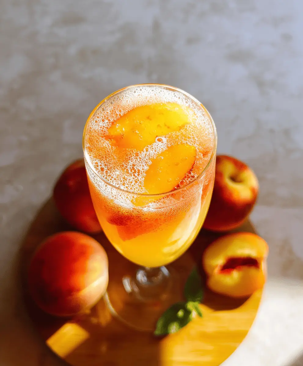 Easy Peach Bellini Recipe for Summer Sipping