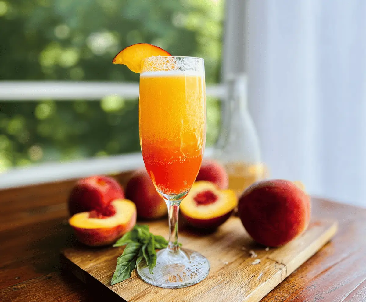 Easy Peach Bellini Recipe for Summer Sipping