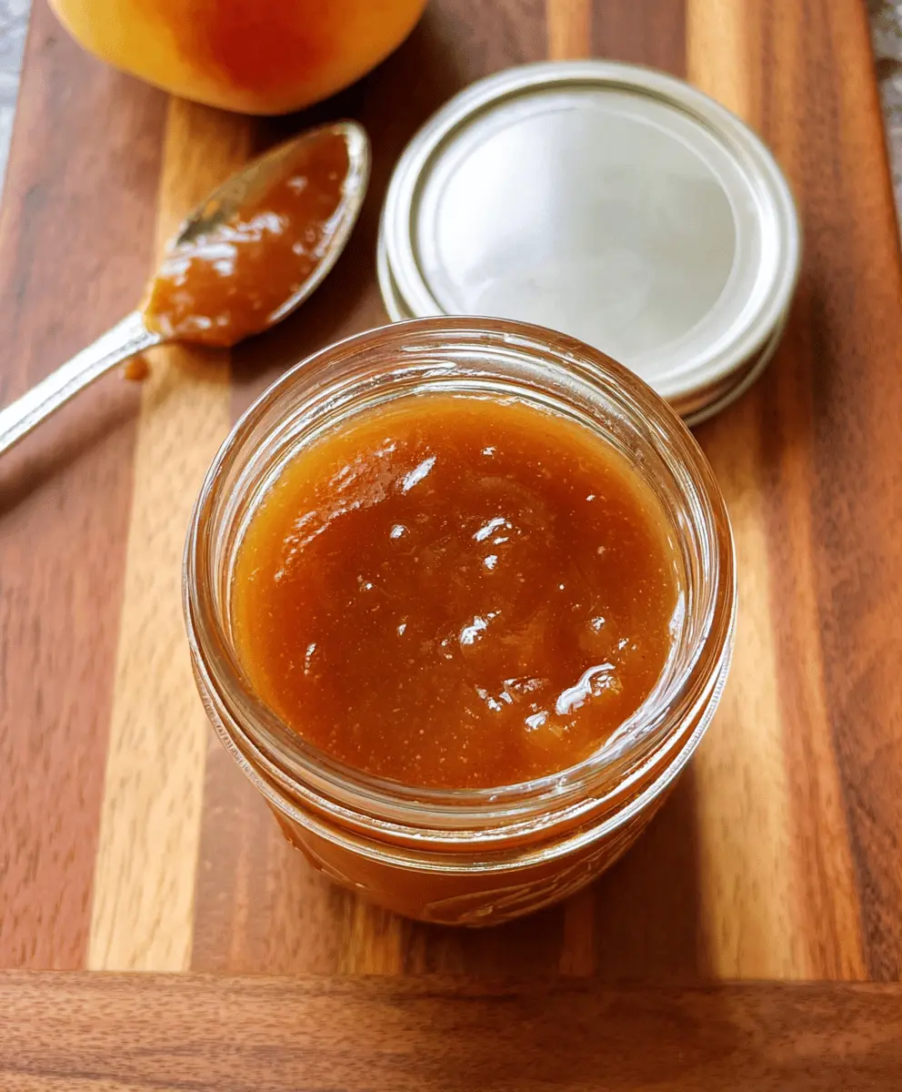 Easy Homemade Crockpot Peach Butter Recipe