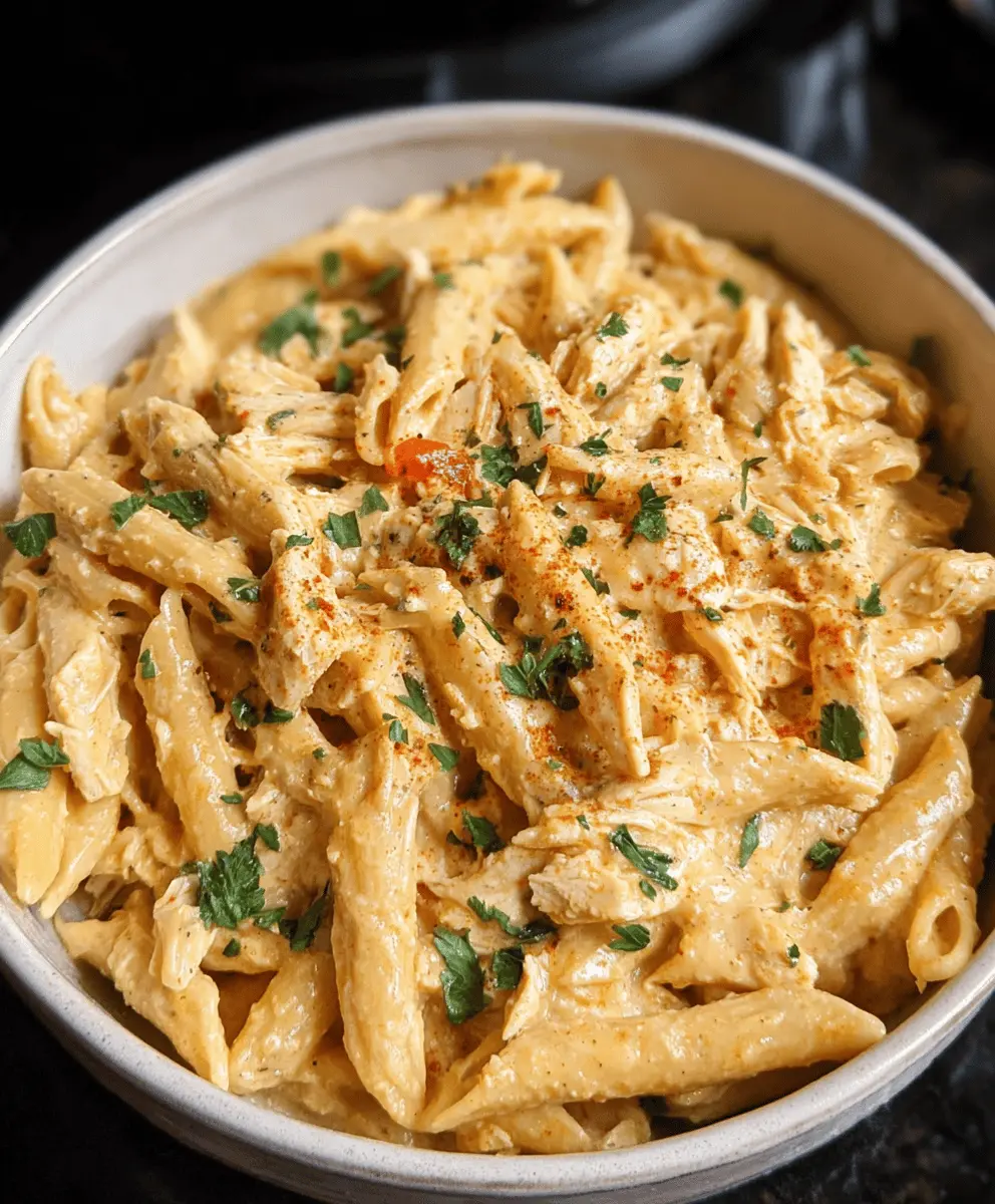 Easy Crock Pot Cajun Chicken Pasta Recipe