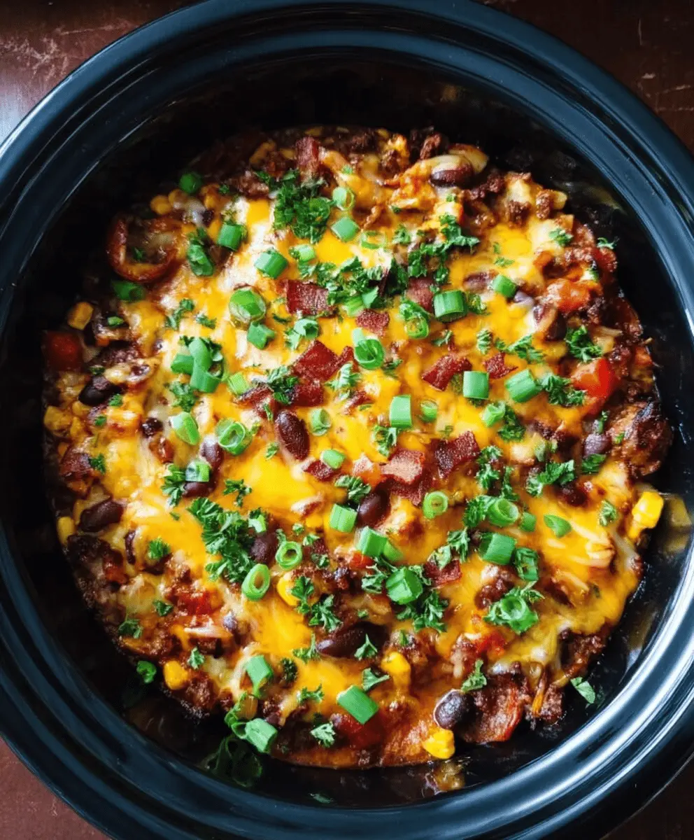 Easy Slow Cooker Cowboy Casserole Recipe