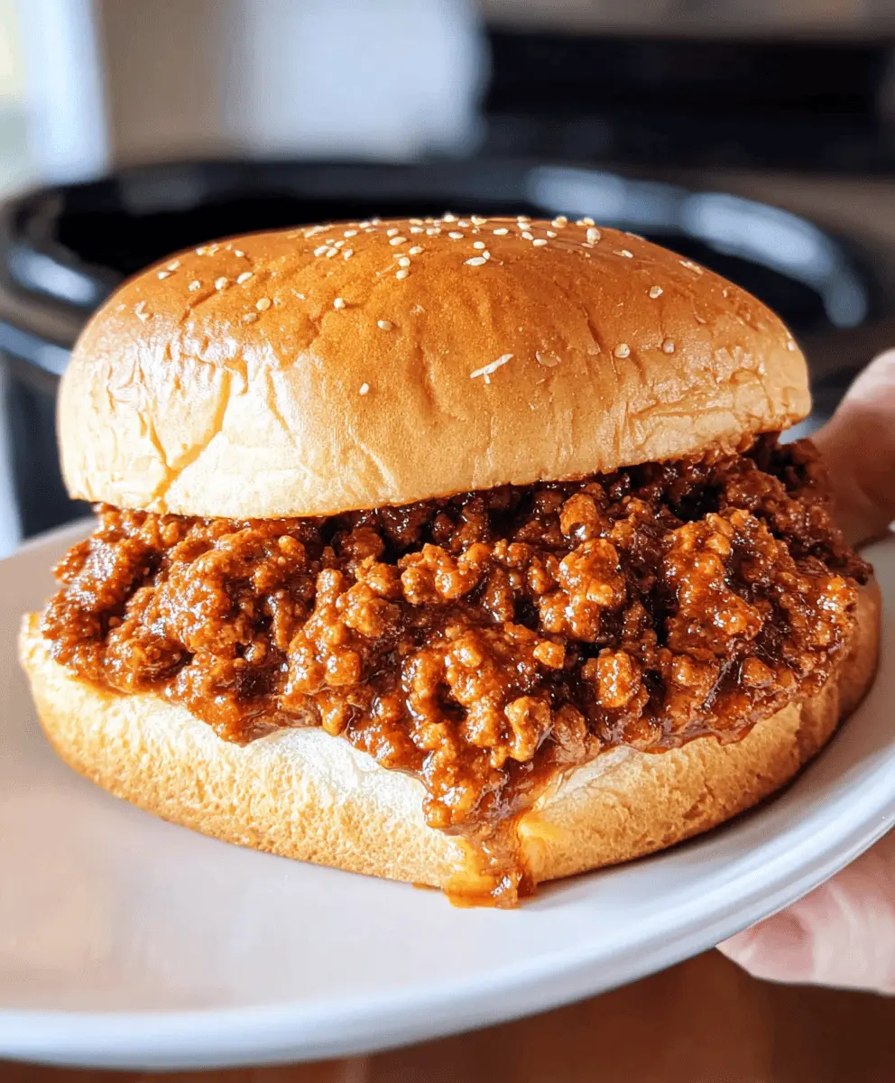 Easy Slow Cooker Sloppy Joes Recipe