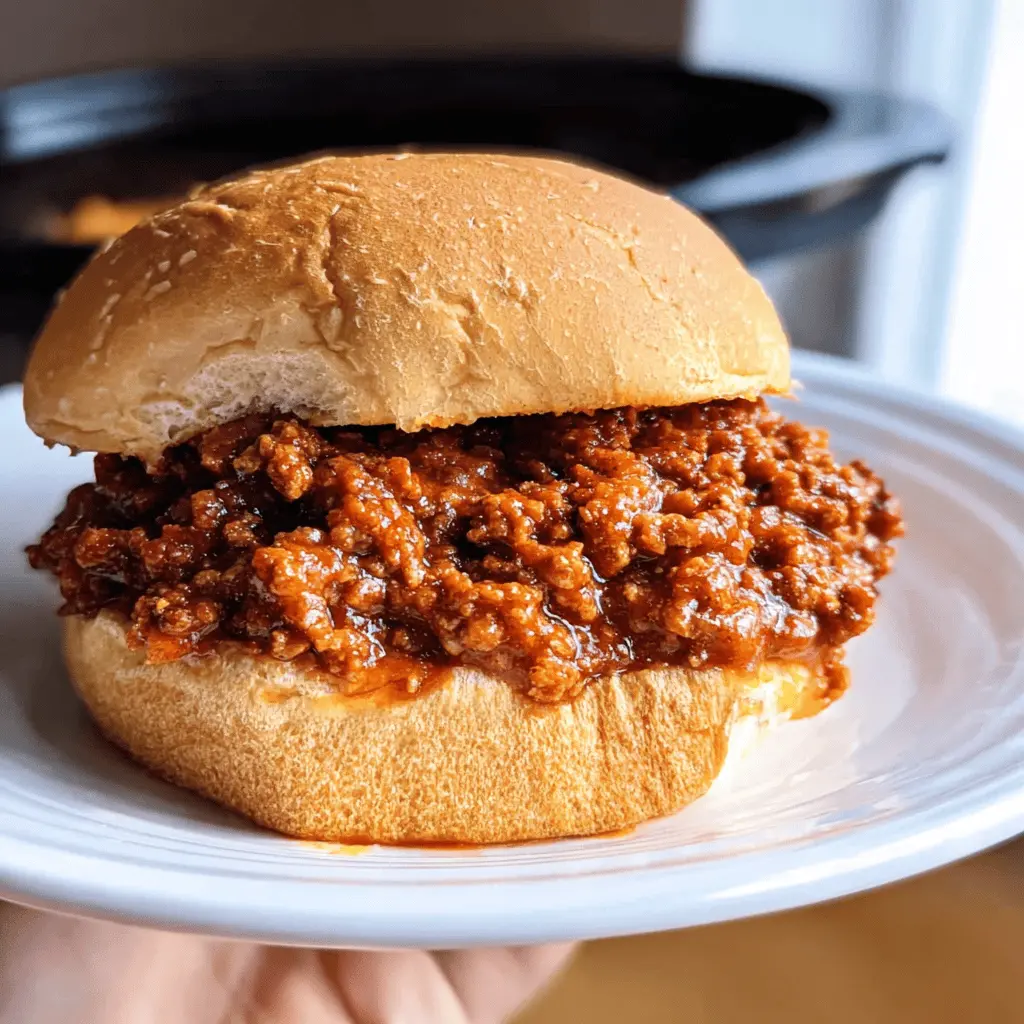 Easy Slow Cooker Sloppy Joes Recipe