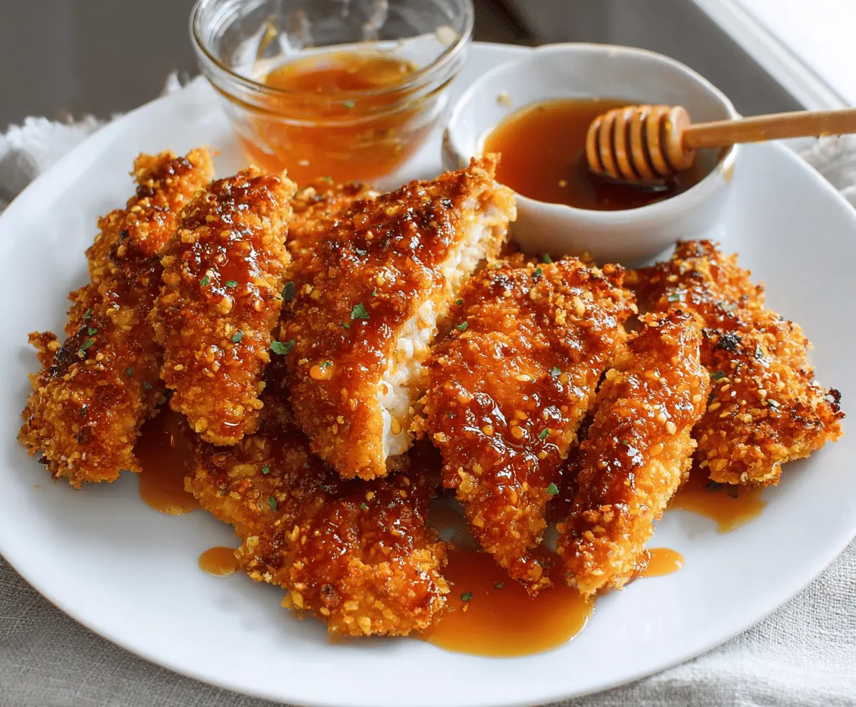 Baked Crunchy Hot Honey Chicken