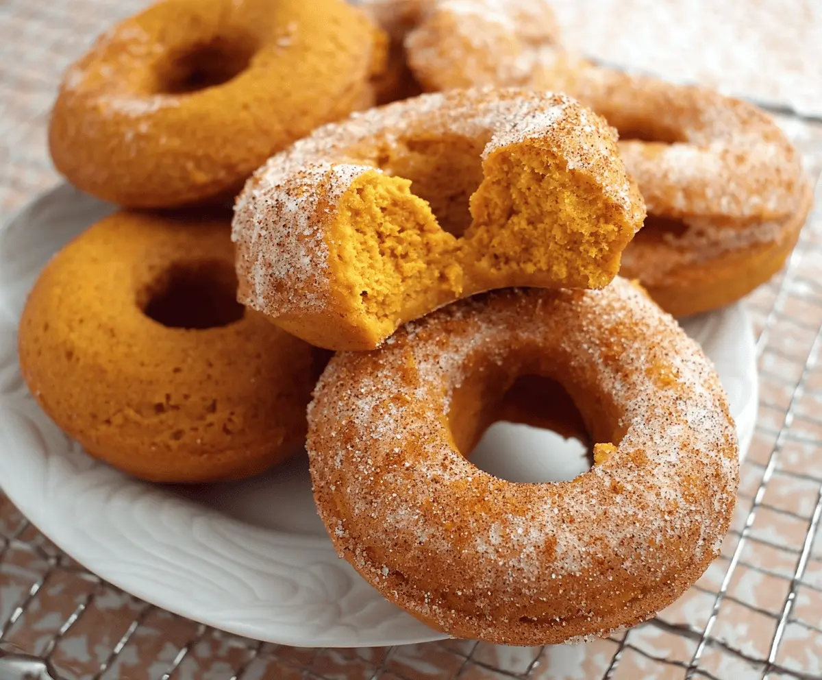 Easy Baked Pumpkin Donuts Recipe – Soft, Spiced & Delicious