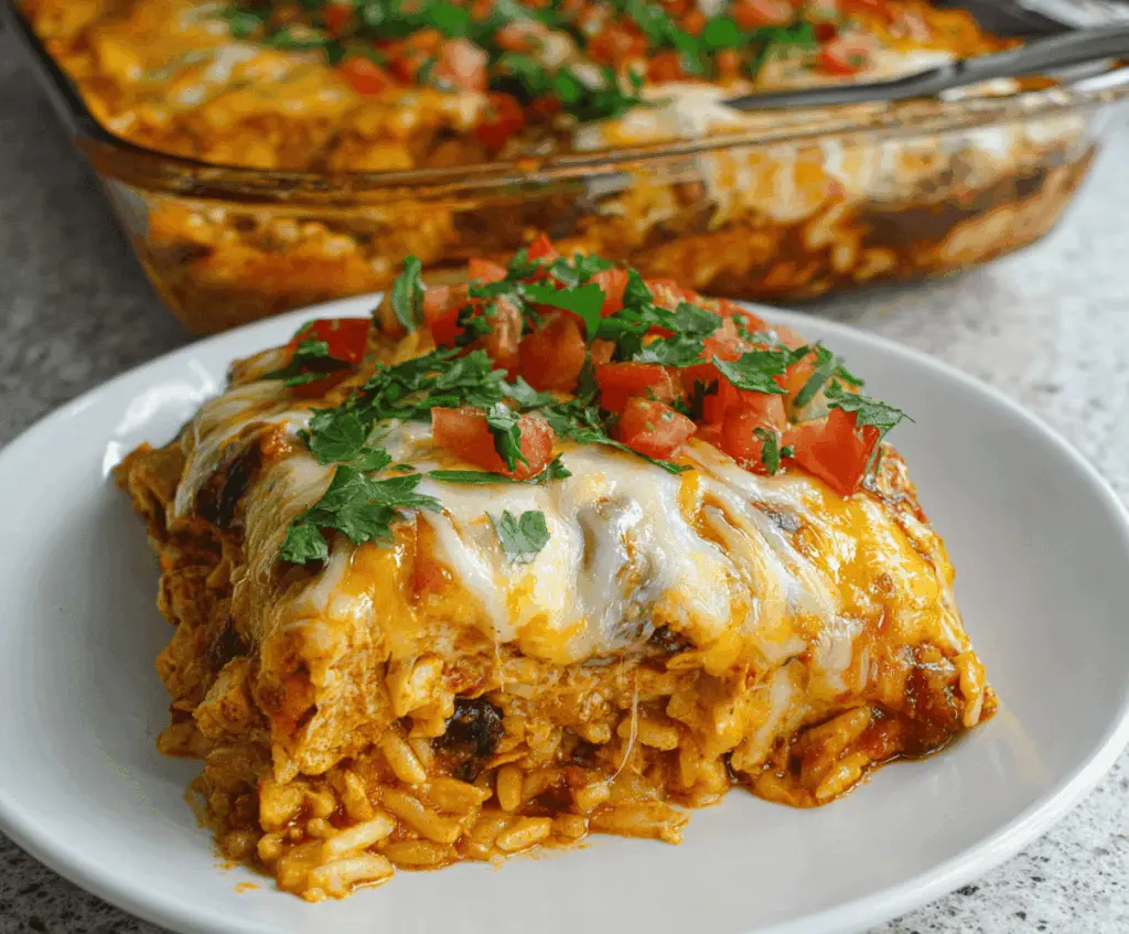 Chicken Burrito Casserole