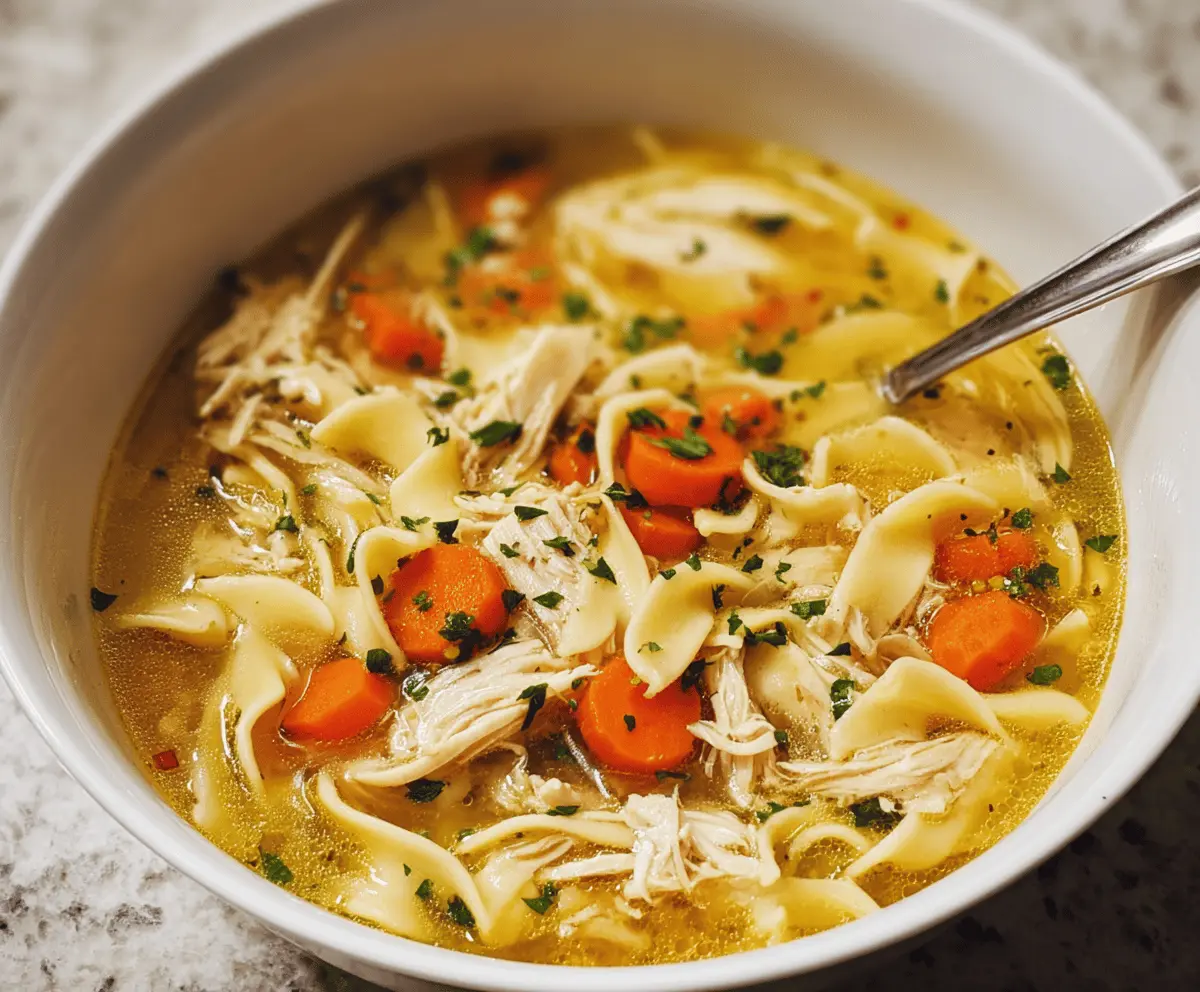 Easy Homemade Chicken Noodle Soup Recipe