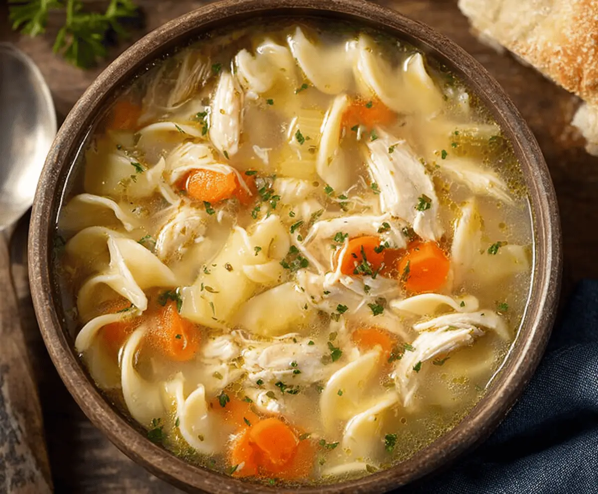 CopyCat Panera Bread Chicken Noodle Soup Recipe – Easy & Delicious Homemade Soup