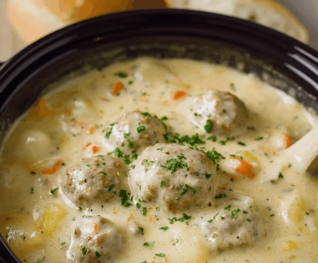 Creamy Meatball Soup
