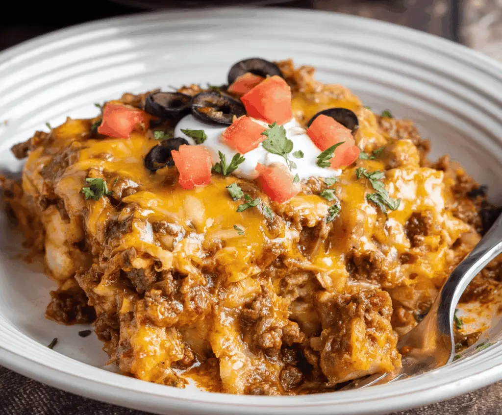 Crockpot Taco Casserole