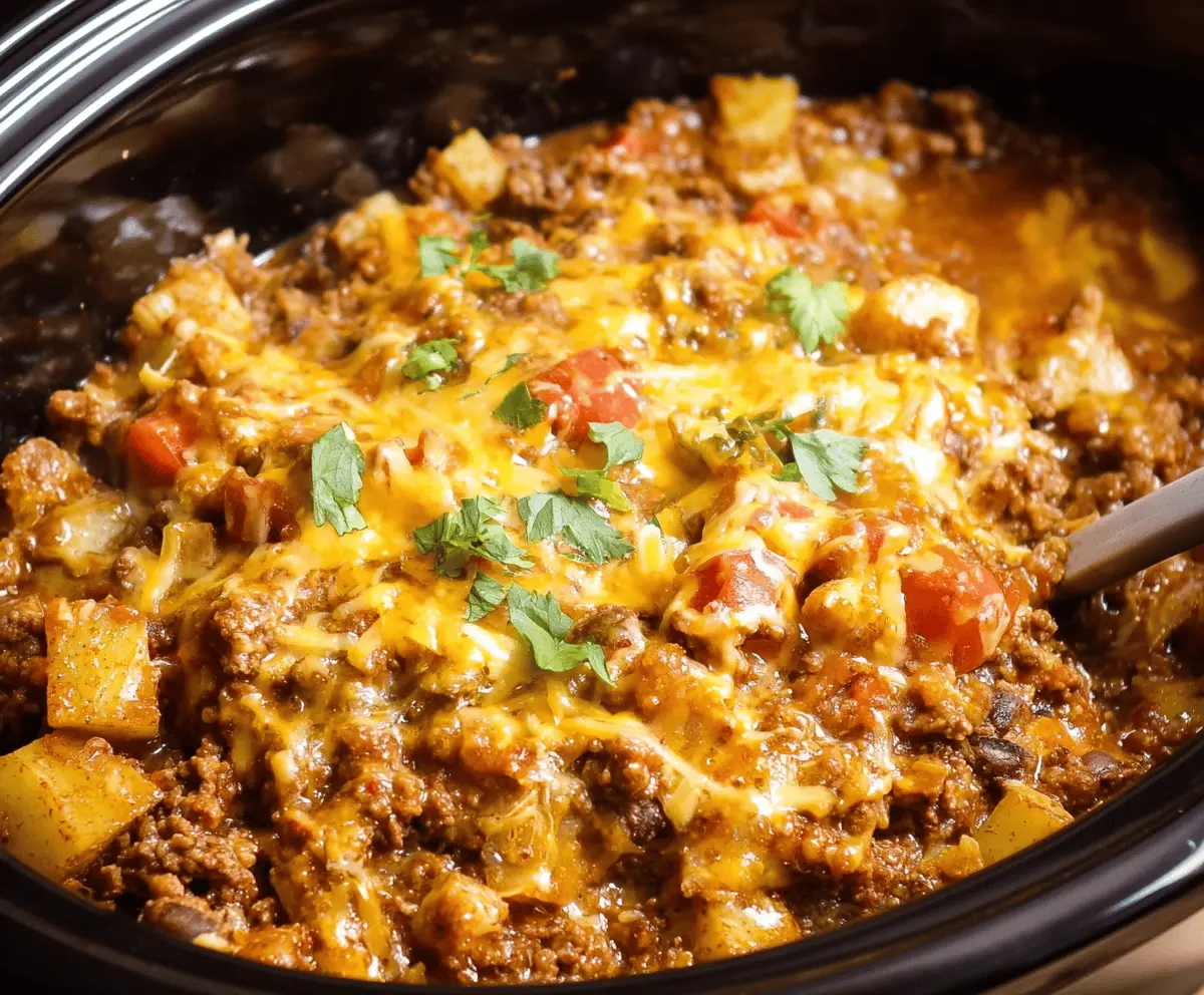 Easy Crockpot Taco Casserole Recipe for Busy Weeknights