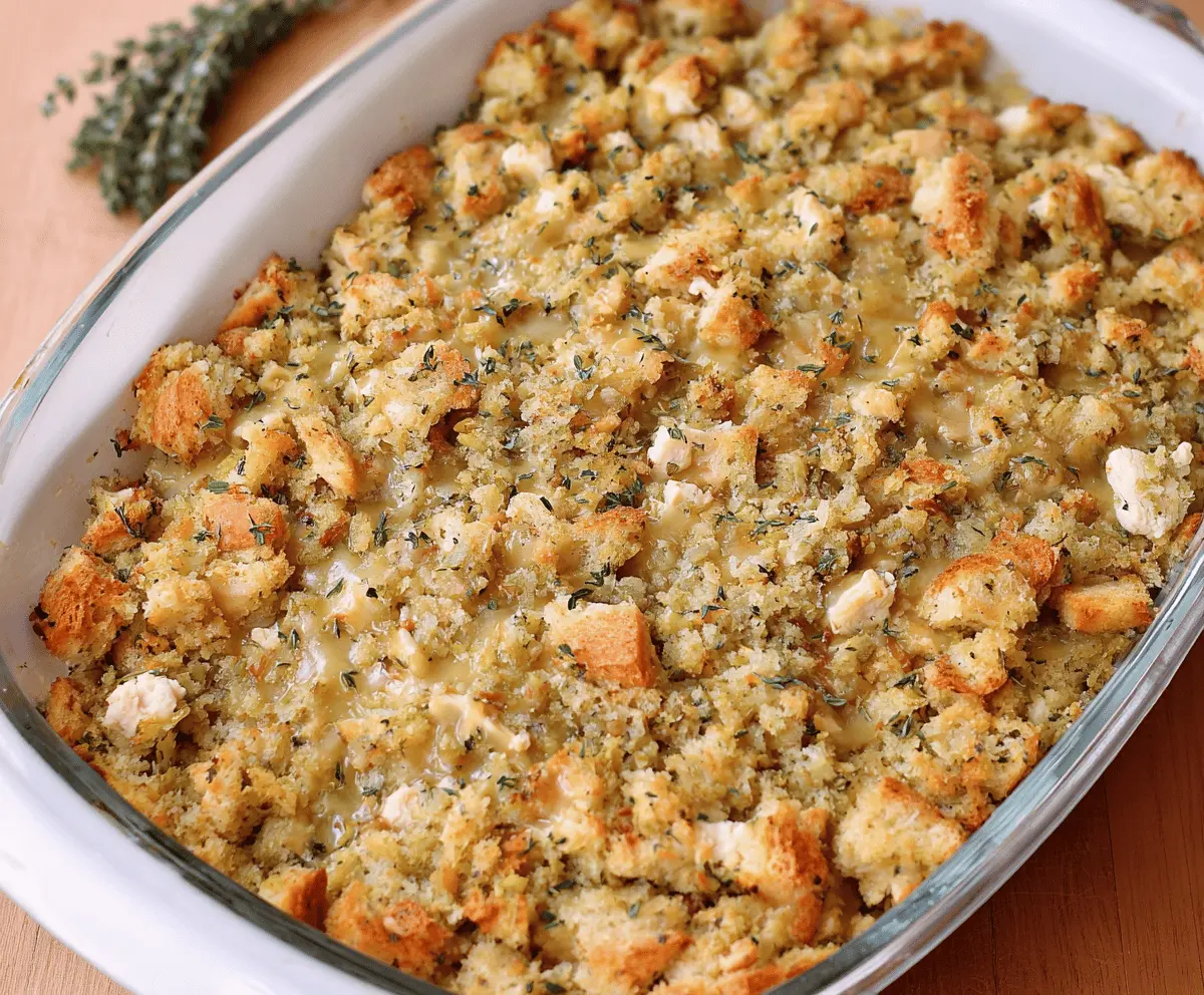 Easy Chicken and Stuffing Casserole Recipe for Quick Comfort Dinner