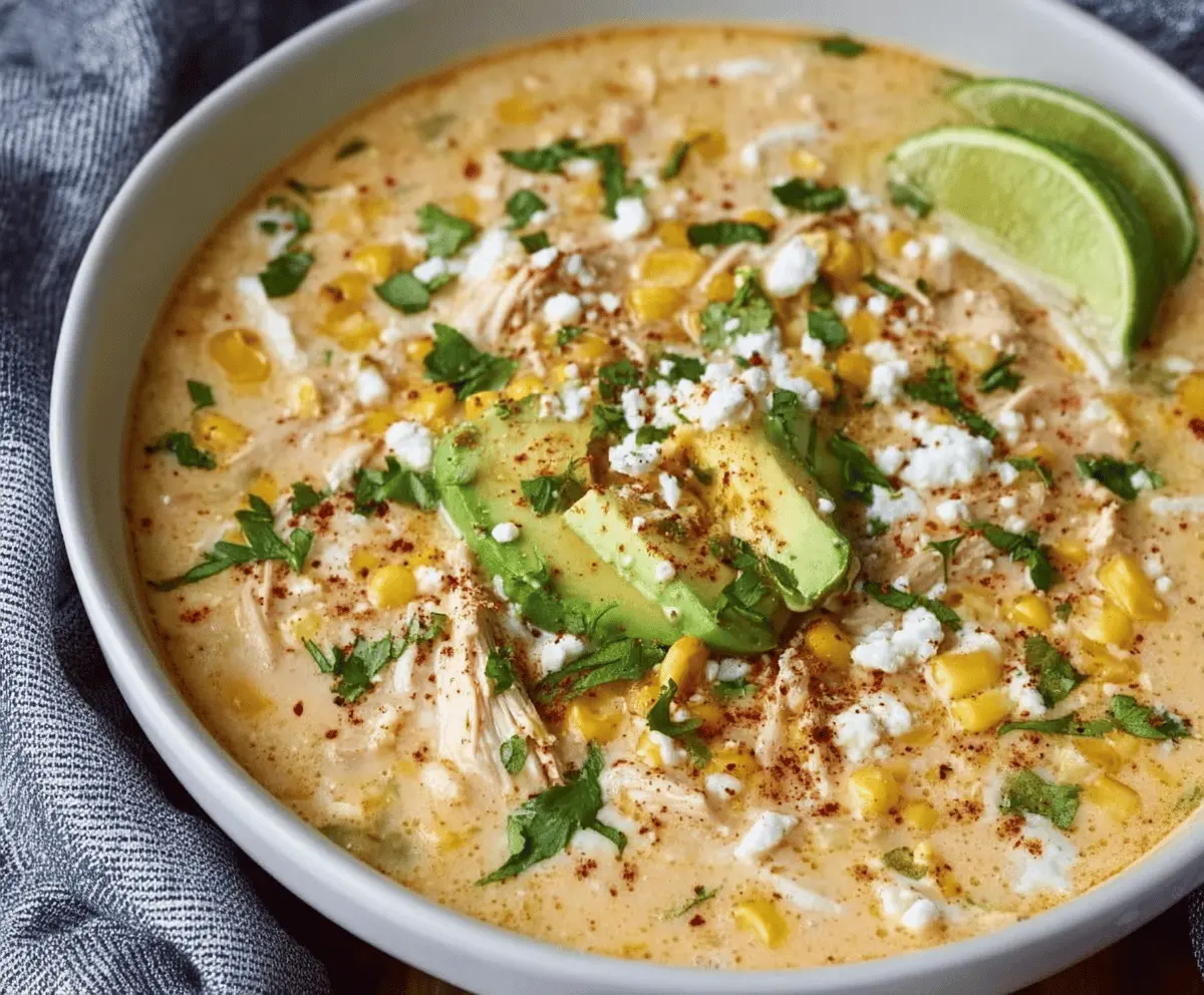 Mexican Street Corn White Chicken Chili