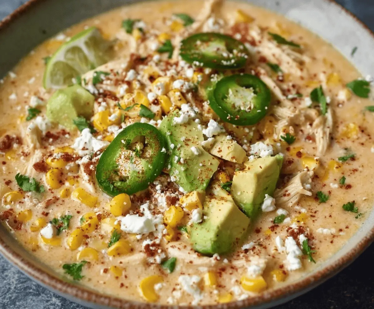 Mexican Street Corn White Chicken Chili