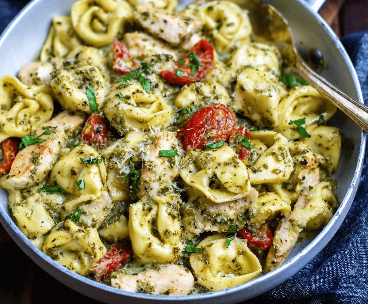 Pesto Chicken Tortellini