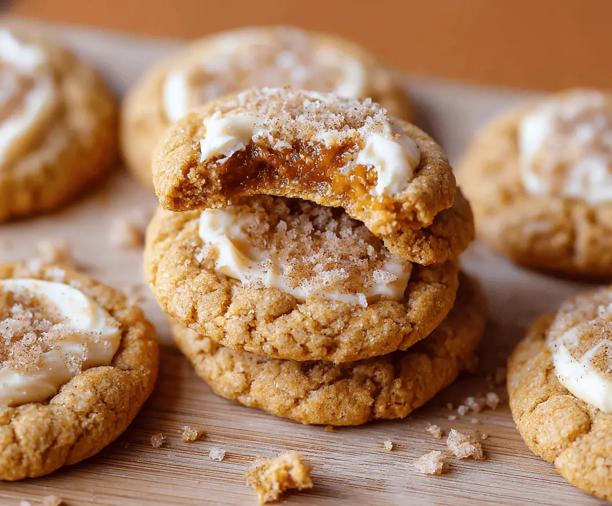 Pumpkin Cheesecake Cookies