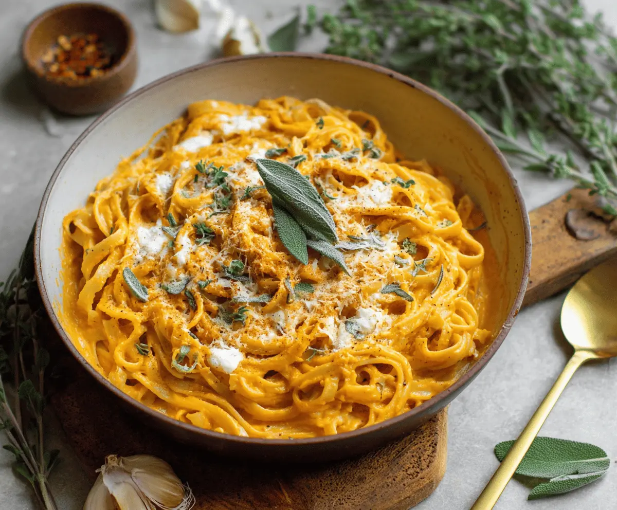 Easy Pumpkin Pasta Sauce Recipe for Cozy Fall Meals