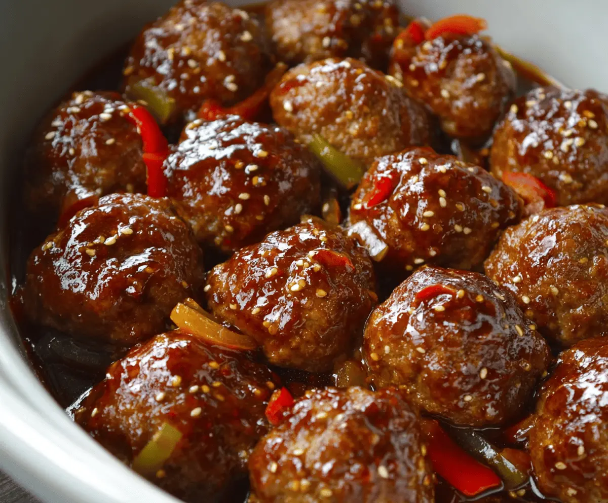 Sweet Chili Meatballs Crockpot