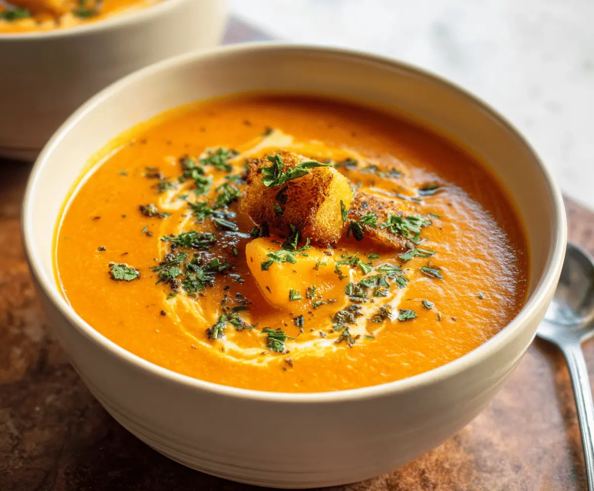 Tasty Roasted Winter Vegetable Soup