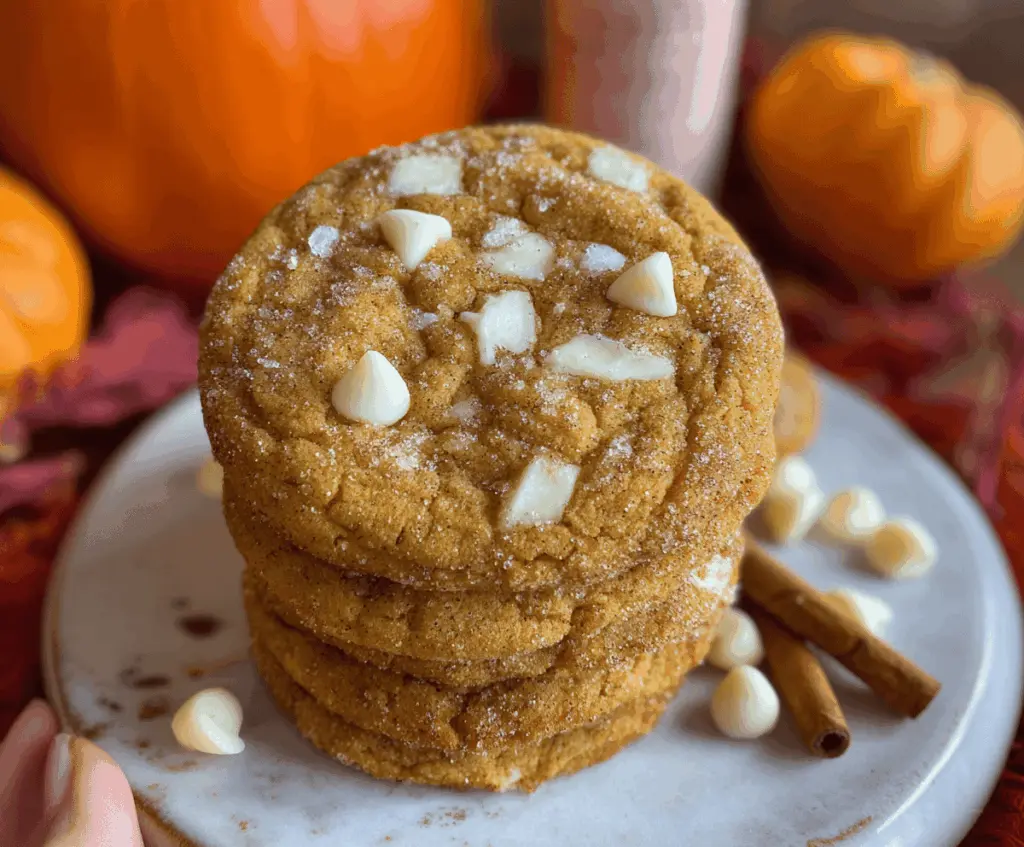 White Chocolate Pumpkin Snickerdoodles